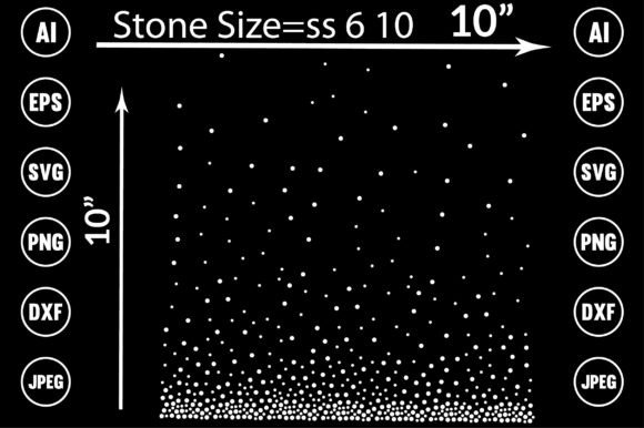 Download Scattered Pattern Rhinestone Design - Red Collection