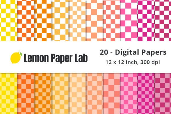 Download Warm Checkered Digital Background Papers - Red Collection
