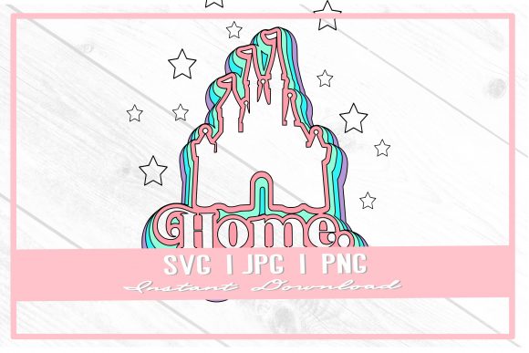Download Retro Rainbow Home Castle Princess Stars - Retro Collection
