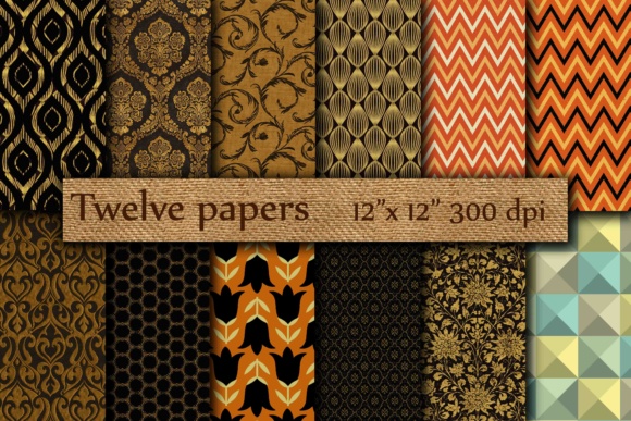 Download Retro Digital Paper - Retro Collection