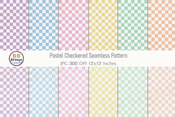 Download Pastel Checkered Seamless Pattern Paper - Red Collection