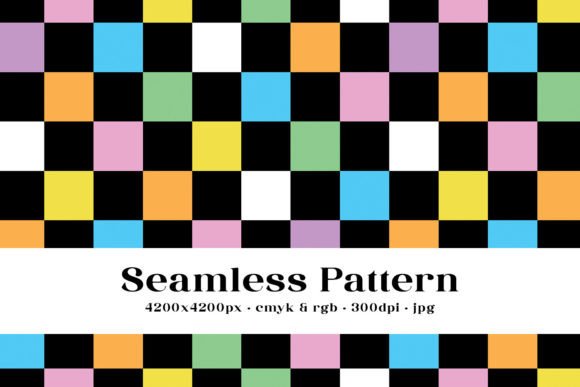 Download Black &amp; Multicolor Checkered Pattern - Red Collection