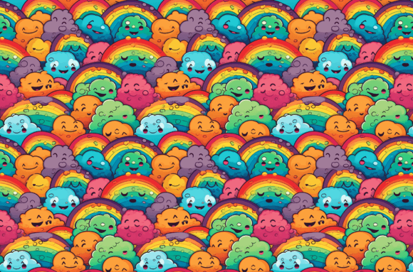 Download Retro Rainbow Pattern Colorful Patterns - Retro Collection