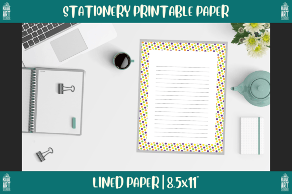 Download Bordered Stationery Printable Paper 217 - Red Collection