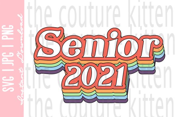 Download Retro Rainbow Senior 2021 - Retro Collection