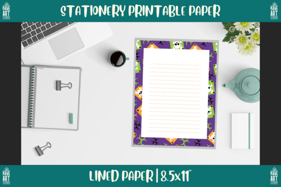 Download Bordered Stationery Printable Paper 221 - Red Collection