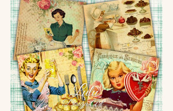 Download Retro Cooking Coasters - Retro Collection