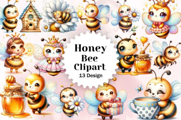 Download Sweet Honey Bee Clipart Sublimation - Sweet honey Collection
