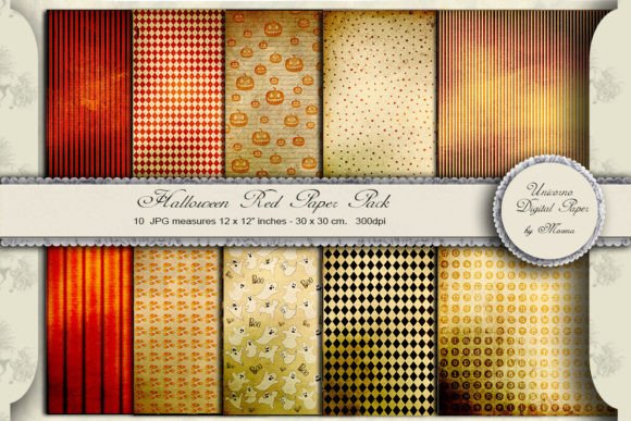 Download HALLOWEEN RED PAPER PACK - Red Collection