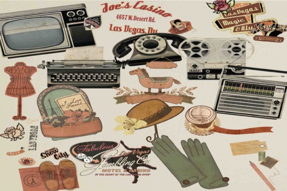 Download Retro Illustration Clipart - Retro Collection