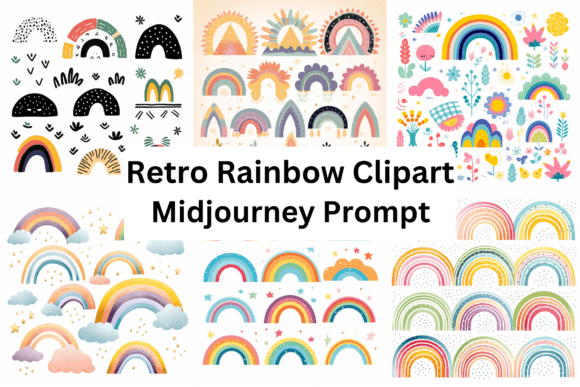 Download Prompt for Retro Rainbow Clipart - Retro Collection