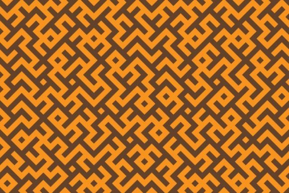 Download Orange and Brown Diagonal Maze Pattern - Orange and brown Collection