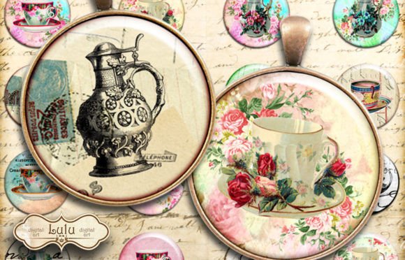 Download Tea Inspired Circles - Red Collection
