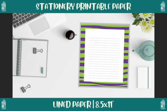 Download Bordered Stationery Printable Paper 218 - Red Collection