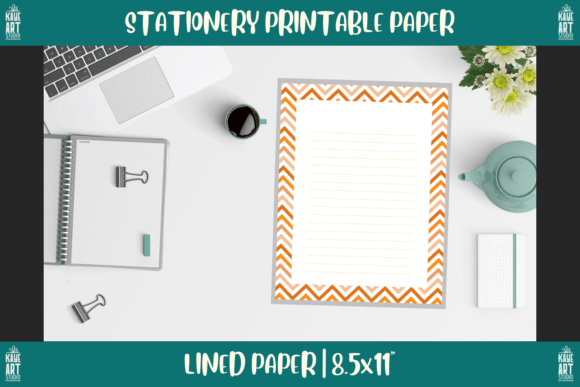 Download Bordered Stationery Printable Paper 226 - Red Collection