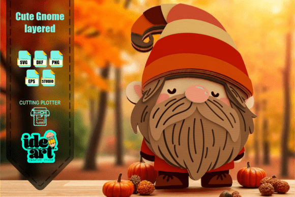 Download Cute Gnome Layered - Red Collection