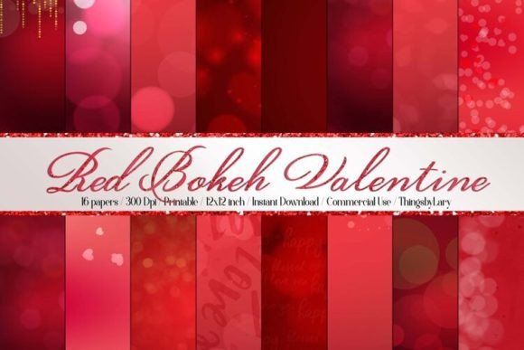 Download Luxury Red Bokeh Valentine Background - Red Collection