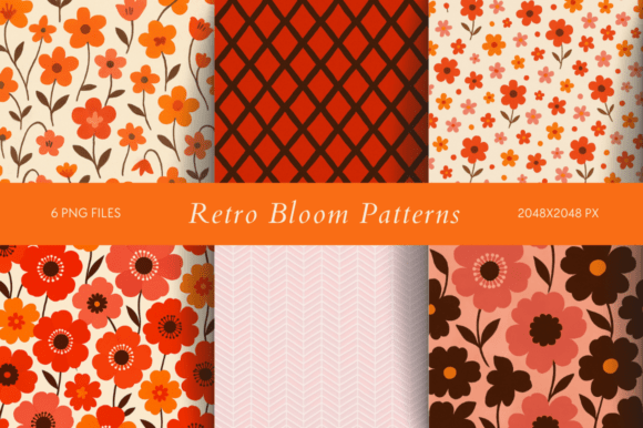 Download Retro Bloom Patterns - Retro Collection
