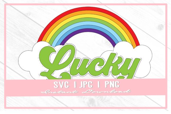 Download Retro Lucky Retro Rainbow St Patricks - Retro Collection