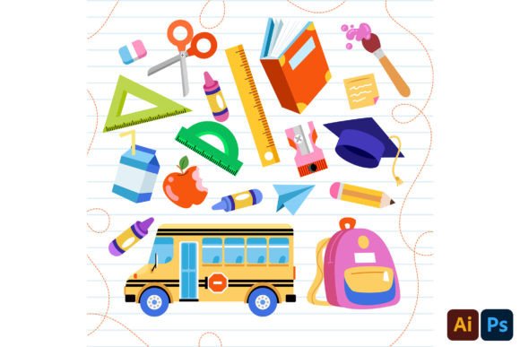 Download Set of Back-to-School Elements - Element Collection