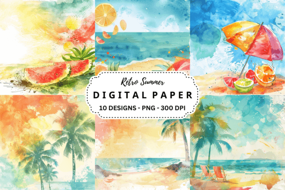 Download Retro Summer Background - Retro Collection