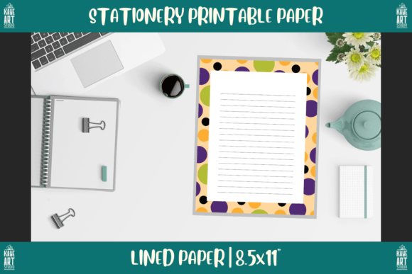 Download Bordered Stationery Printable Paper 229 - Red Collection