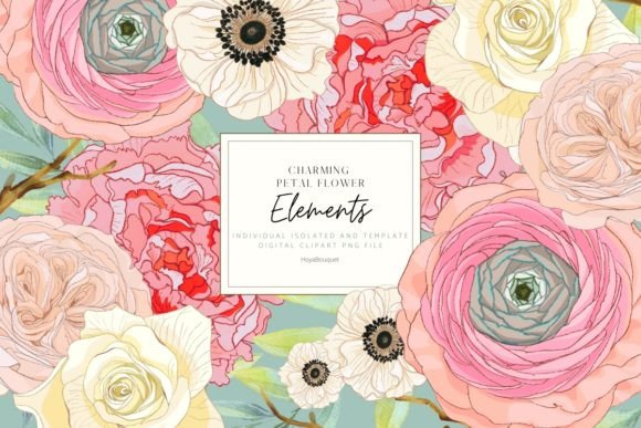 Download Charming Petals Flower Elements - Element Collection