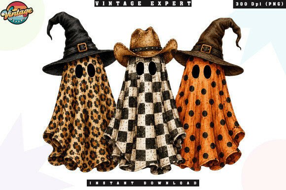Download Checkered Ghost Spooky Season PNG - Red Collection